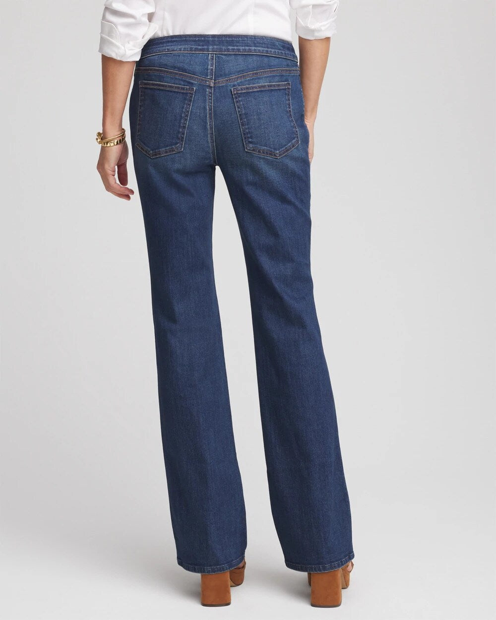 Chico's Pull-On Slim Bootcut Jeggings Estero Indigo