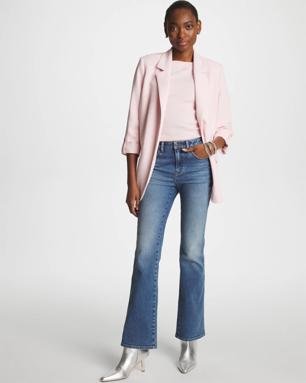 Chico's Skinny Bootcut Jeans Evelyn Indigo