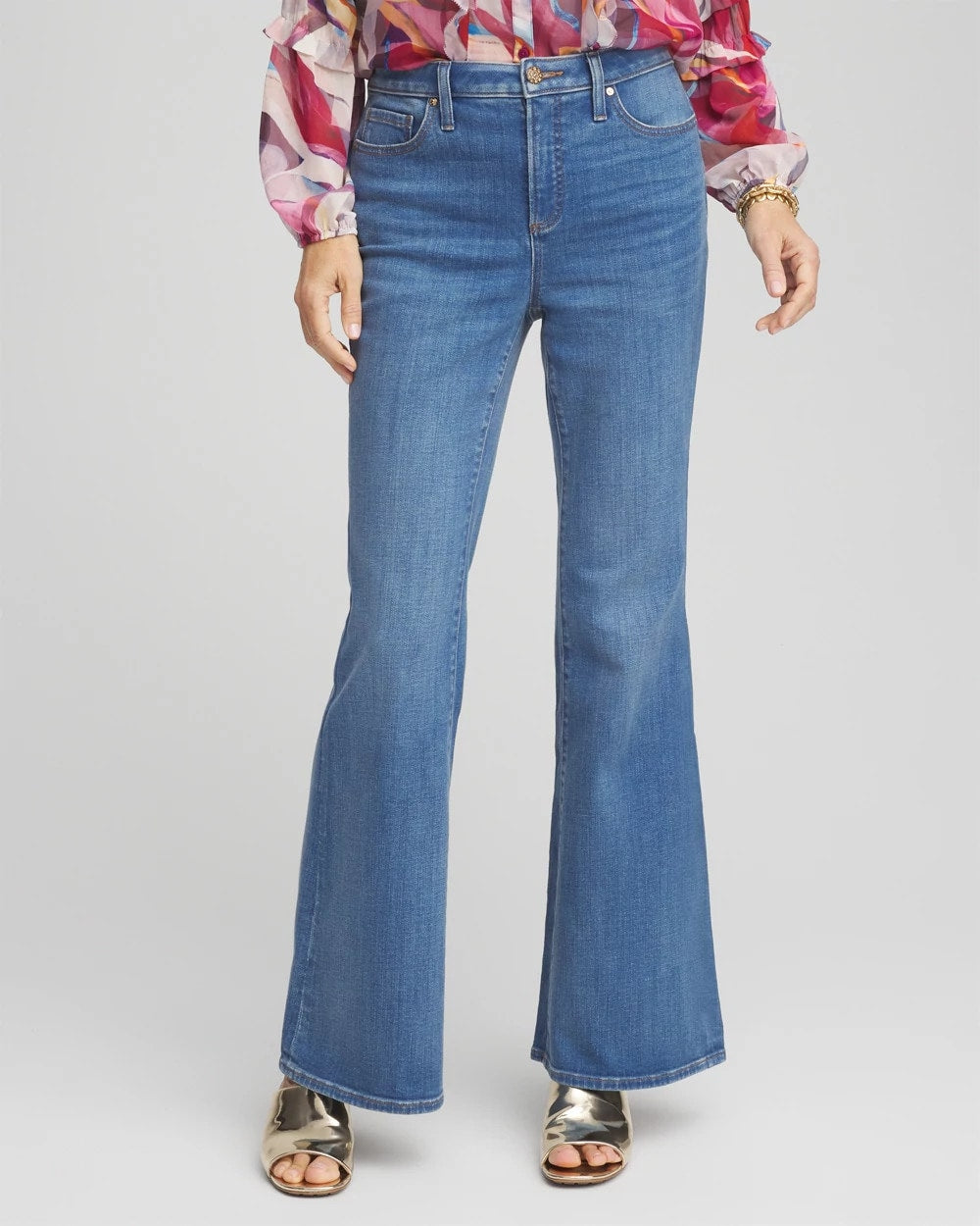 Chico's So Slimming® High Rise Flare Jeans Freya Indigo