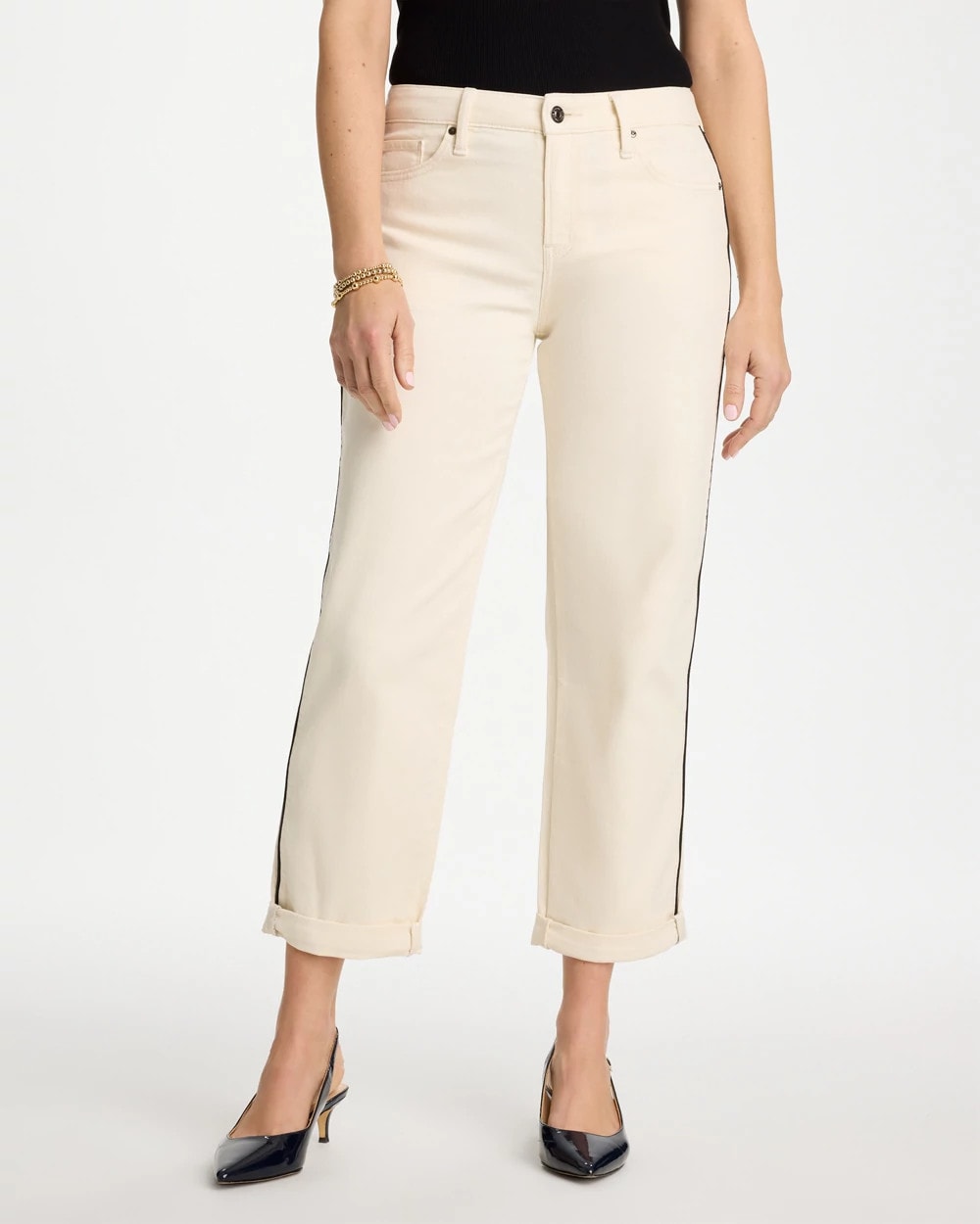 Chico's Relaxed Boyfriend Jean Sea Salt