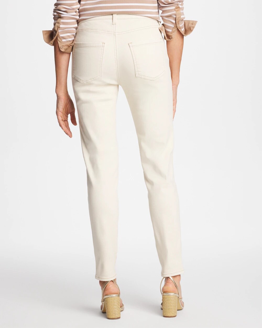 Chico's Skinny Ankle Jeans Sea Salt