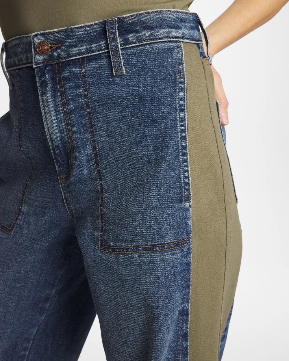 Chico's Utility Barrel Jeans Mariana Indigo