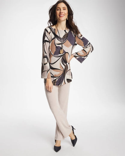 Chico's Travelers™ Waverly Bell Sleeve Tunic Soft Slate