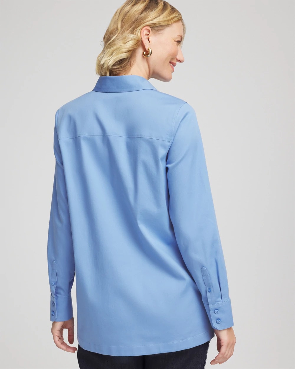 Chico's No Iron™ Stretch Tunic Tidal Blue