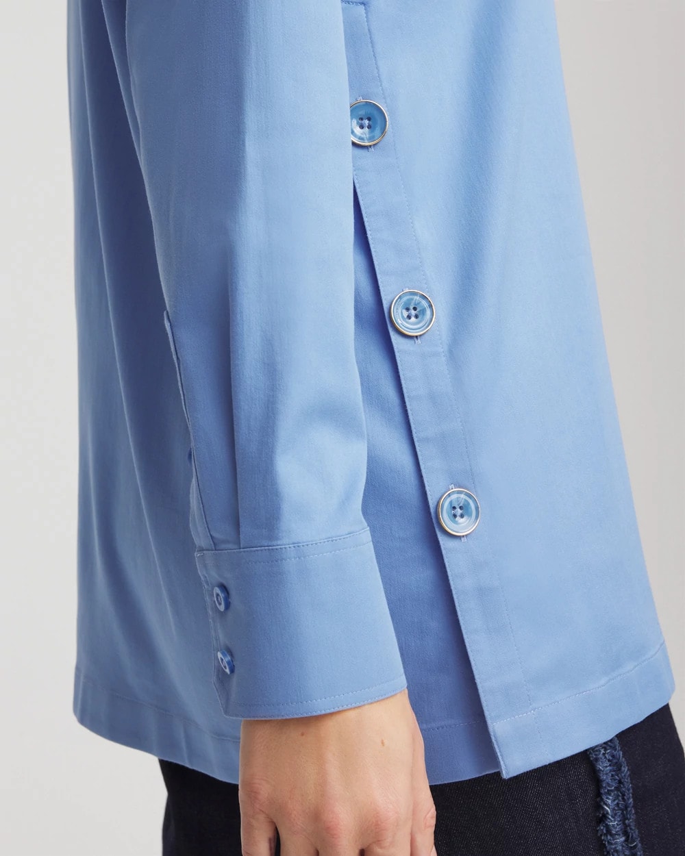 Chico's No Iron™ Stretch Tunic Tidal Blue
