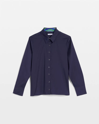 Chico's Rope Status Nautical Shirt Passport Blue