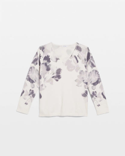 Chico's Printed V-Neck Sweater Multi