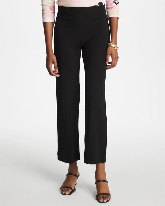 Chico's Matte Jersey Cropped Pants Black