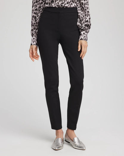 Chico's Emme Skinny Ponte Ankle Pants Black