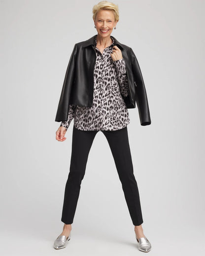 Chico's Emme Skinny Ponte Ankle Pants Black