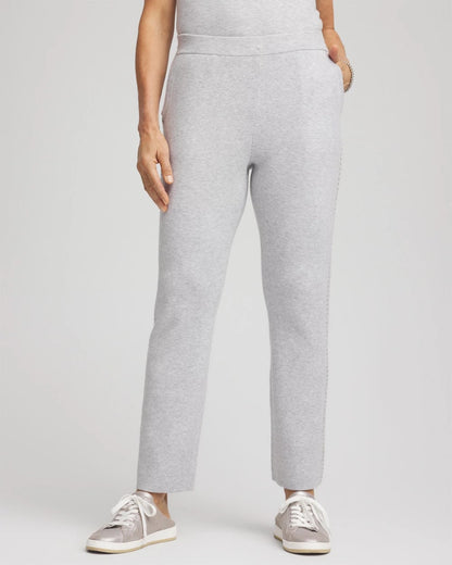 Chico's Zenergy® Luxe Diamante Pants Frosted Gray Heather