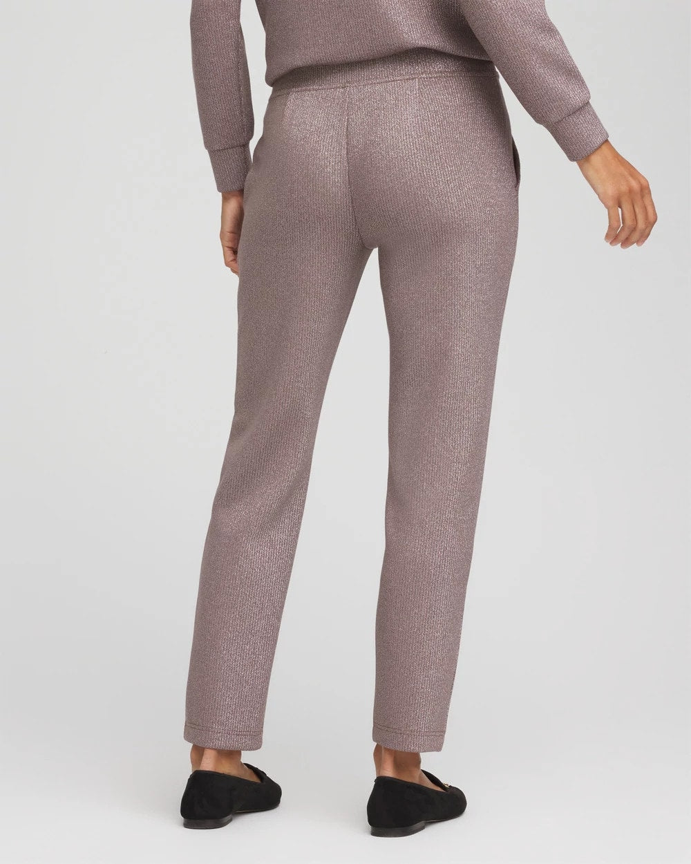 Chico's Zenergy® Sparkle Tapered Ankle Pants Walnut