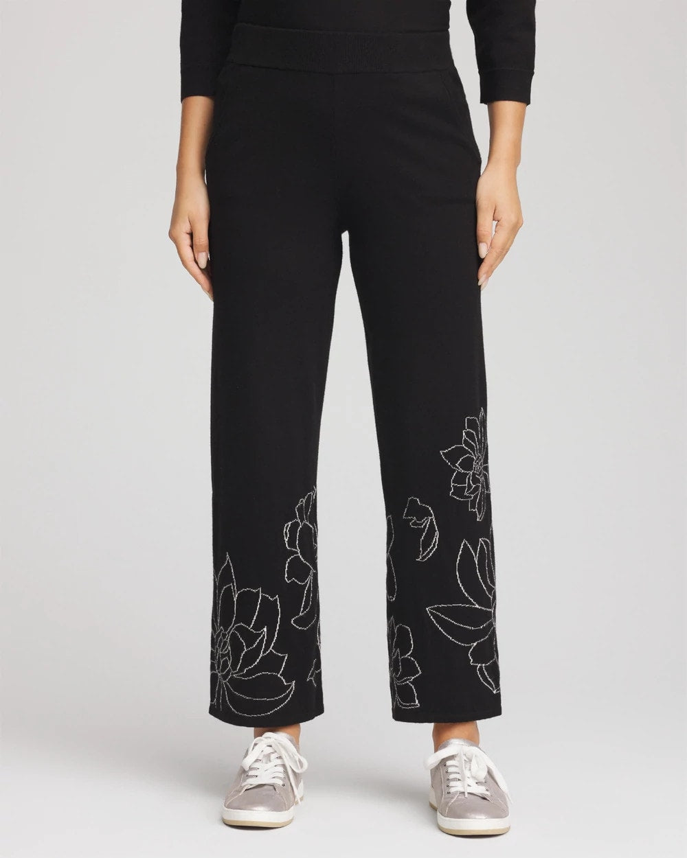 Chico's Zenergy® Luxe Intarsia Pants Black
