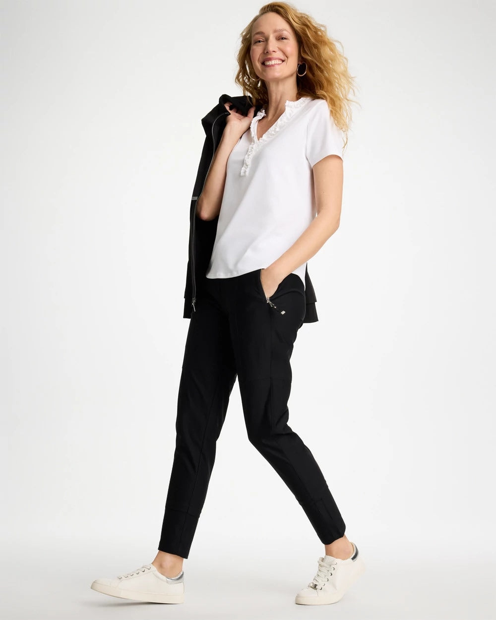 Chico's Zenergy® Seam Detail Stretch Pants Black
