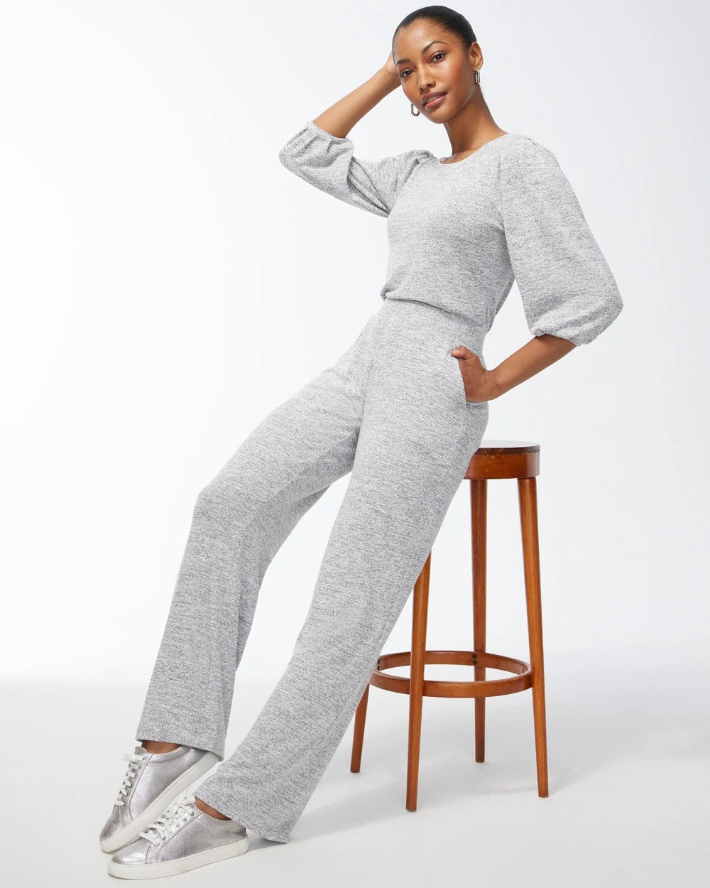 Chico's Zenergy® Soft Essentials Pants Salt And Pepper