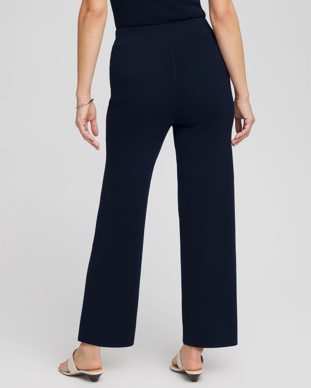 Chico's Travelers™ Sweater Knit Wide-Leg Pants Travelers India Ink