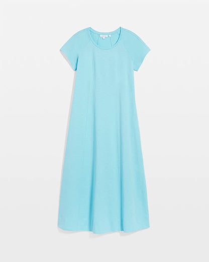 Chico's Short-Sleeved Maxi Dress Paradiso Blue