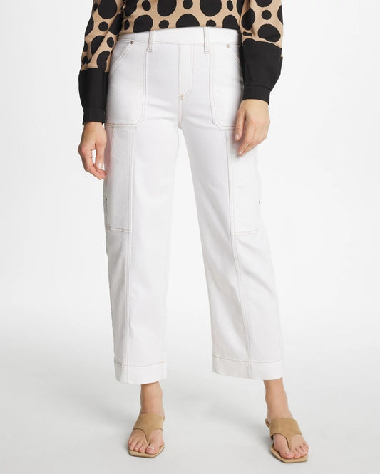 Chico's Utility Wide Pull-On Crop Jeans Alabaster