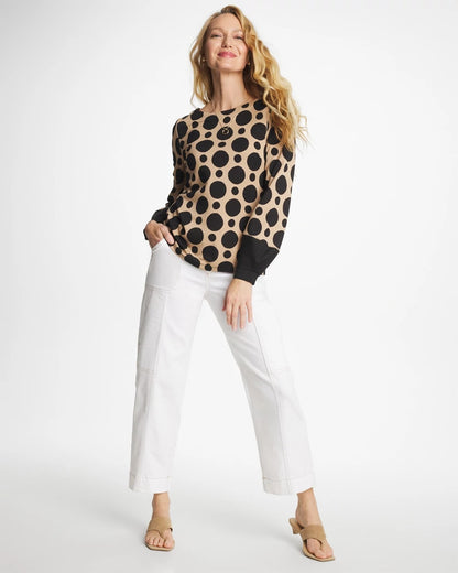 Chico's Utility Wide Pull-On Crop Jeans Alabaster