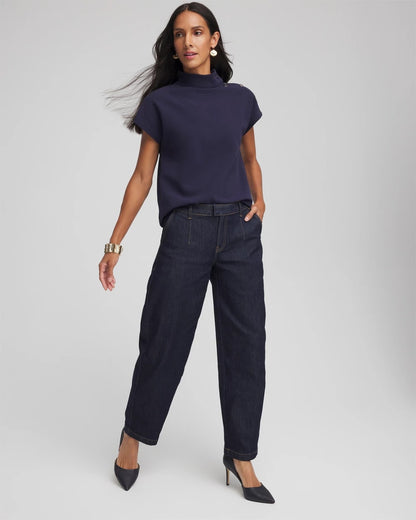 Chico's Tapered Trouser Jeans Cedar Rinse