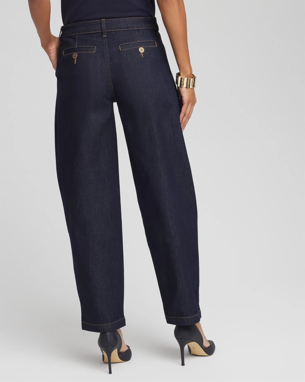 Chico's Tapered Trouser Jeans Cedar Rinse