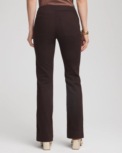 Chico's Pull-On Slim Bootcut Jeggings Cocoa Bean