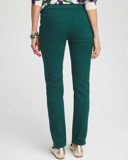 Chico's Denim Pull-On Jeggings Enchanted Forest