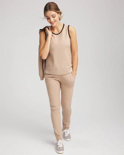 Chico's Zenergy® Luxe Cashmere-Blend Tank Champagne Fizz