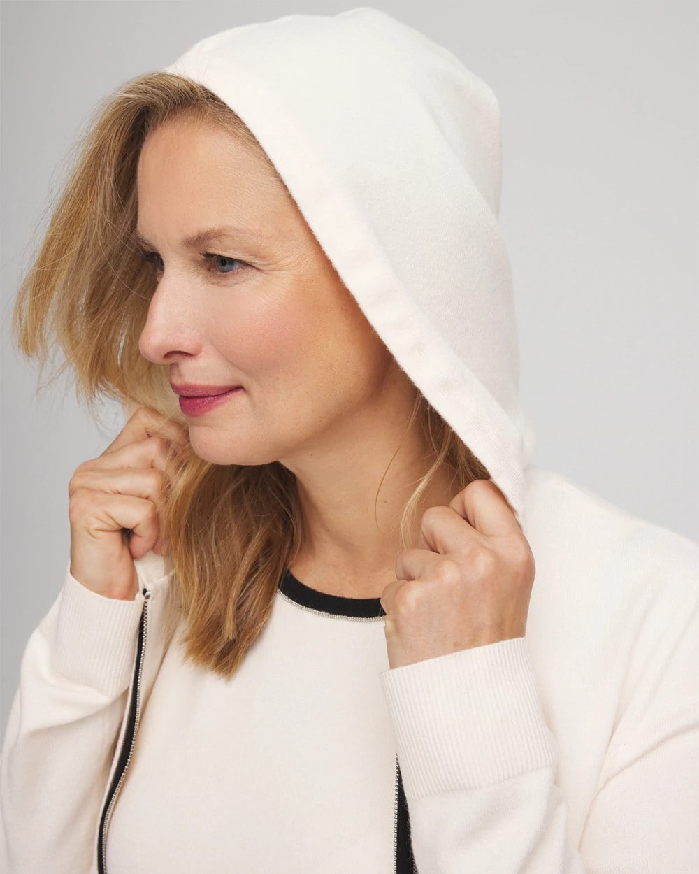 Chico's Zenergy® Luxe Cashmere-Blend Jacket English Cream