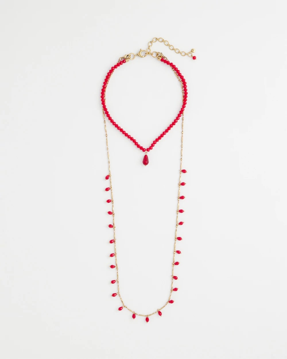 Chico's Convertible Red Necklace Red