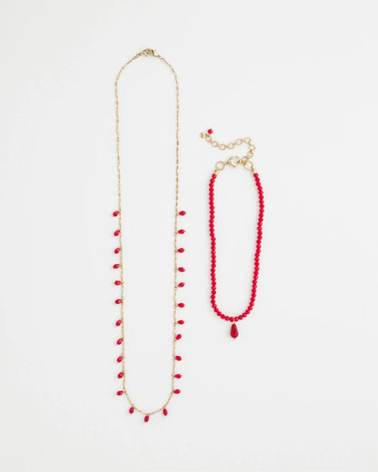 Chico's Convertible Red Necklace Red