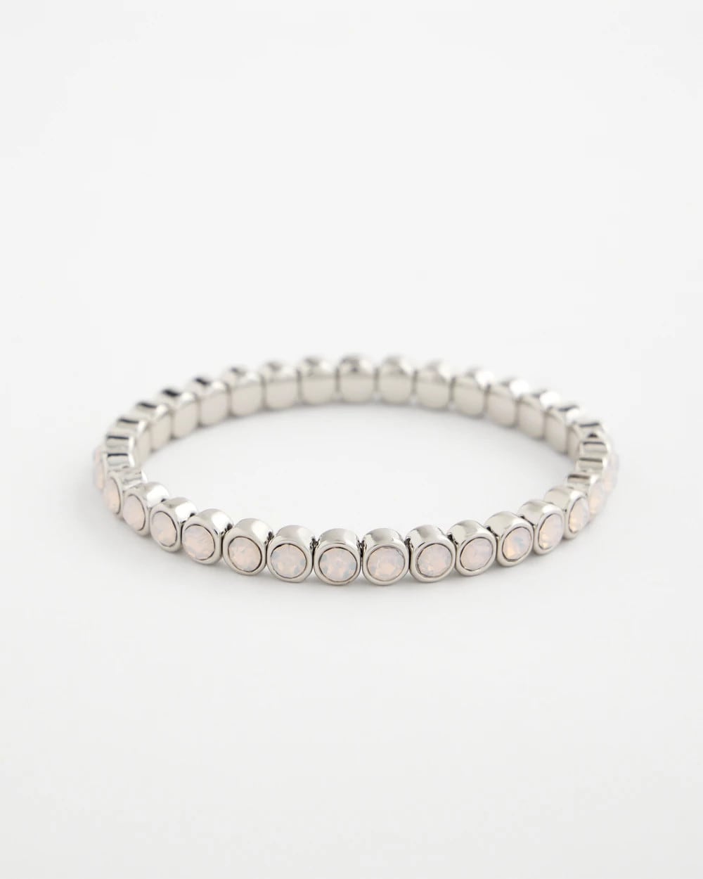 Chico's Shiny Round Stretch Bracelet Iridescence