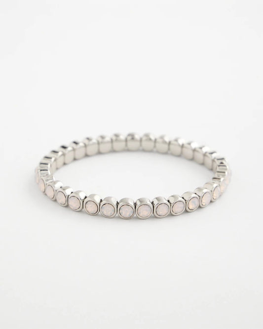 Chico's Shiny Round Stretch Bracelet Iridescence