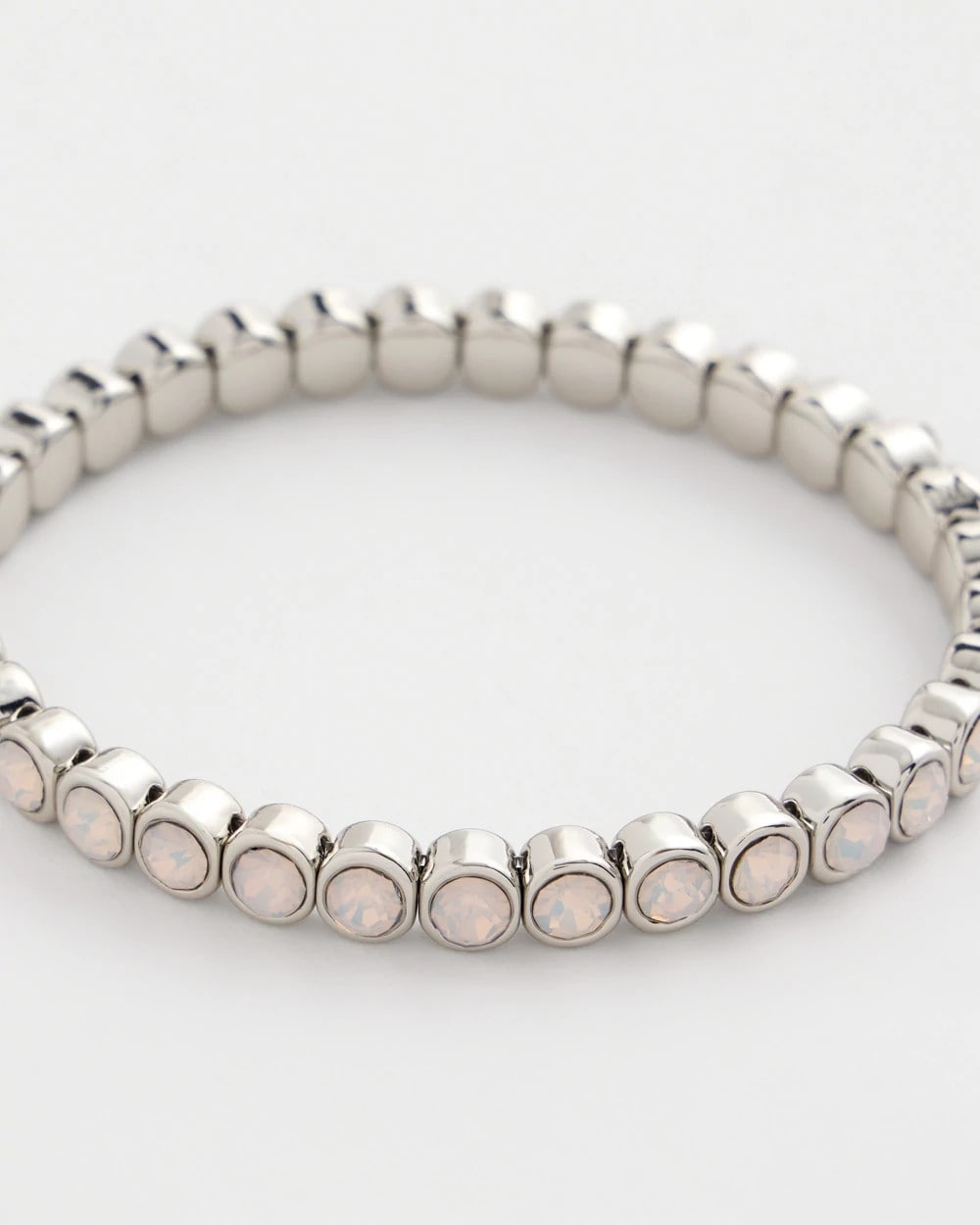 Chico's Shiny Round Stretch Bracelet Iridescence