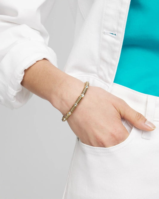 Chico's Goldtone Stretch Bracelet Gold