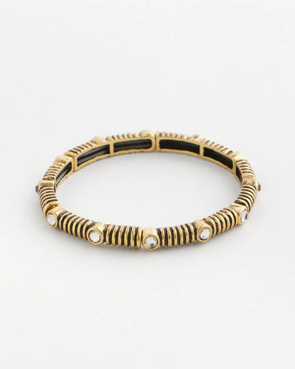 Chico's Goldtone Stretch Bracelet Gold