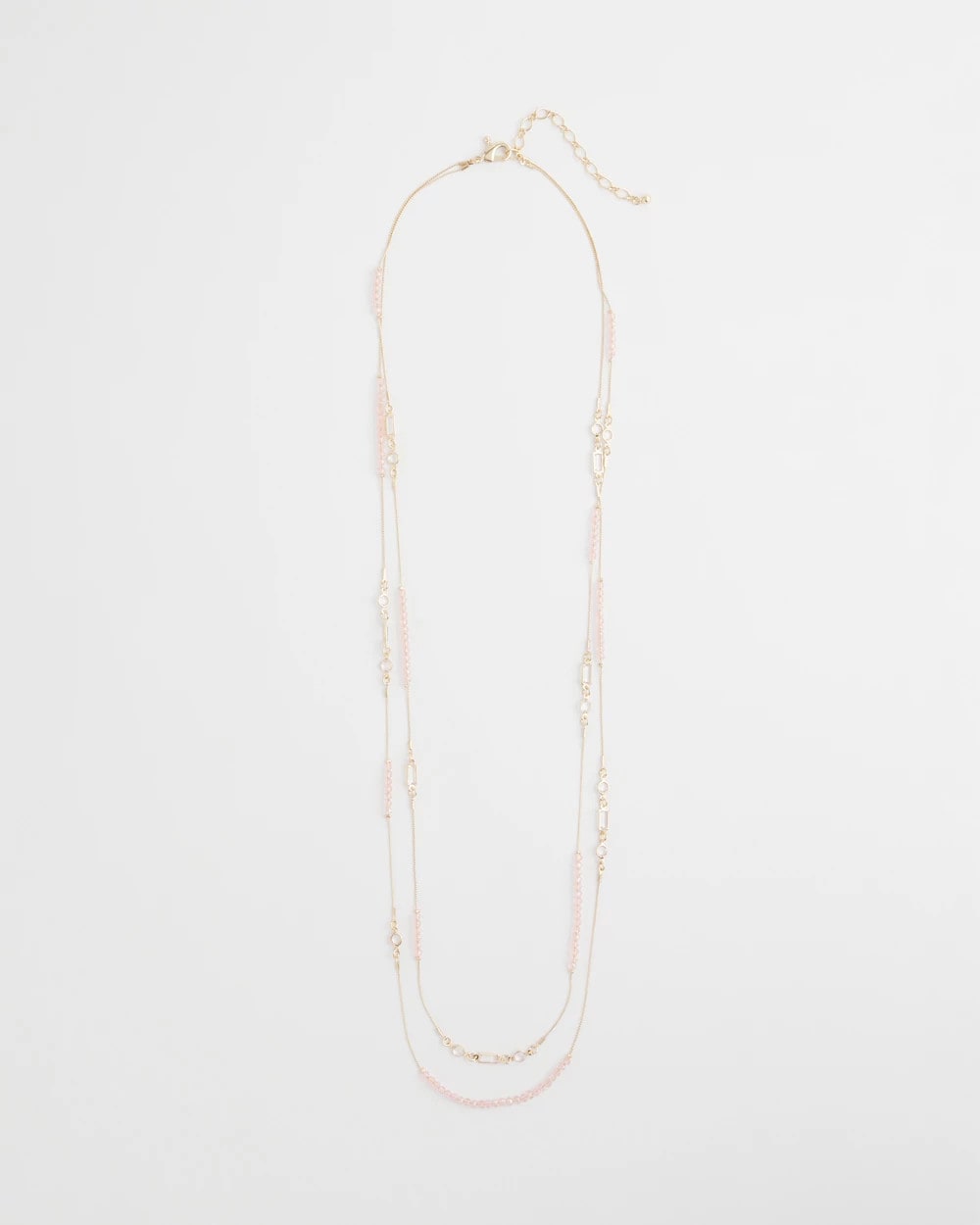 Chico's Pink Double-Strand Necklace Pink