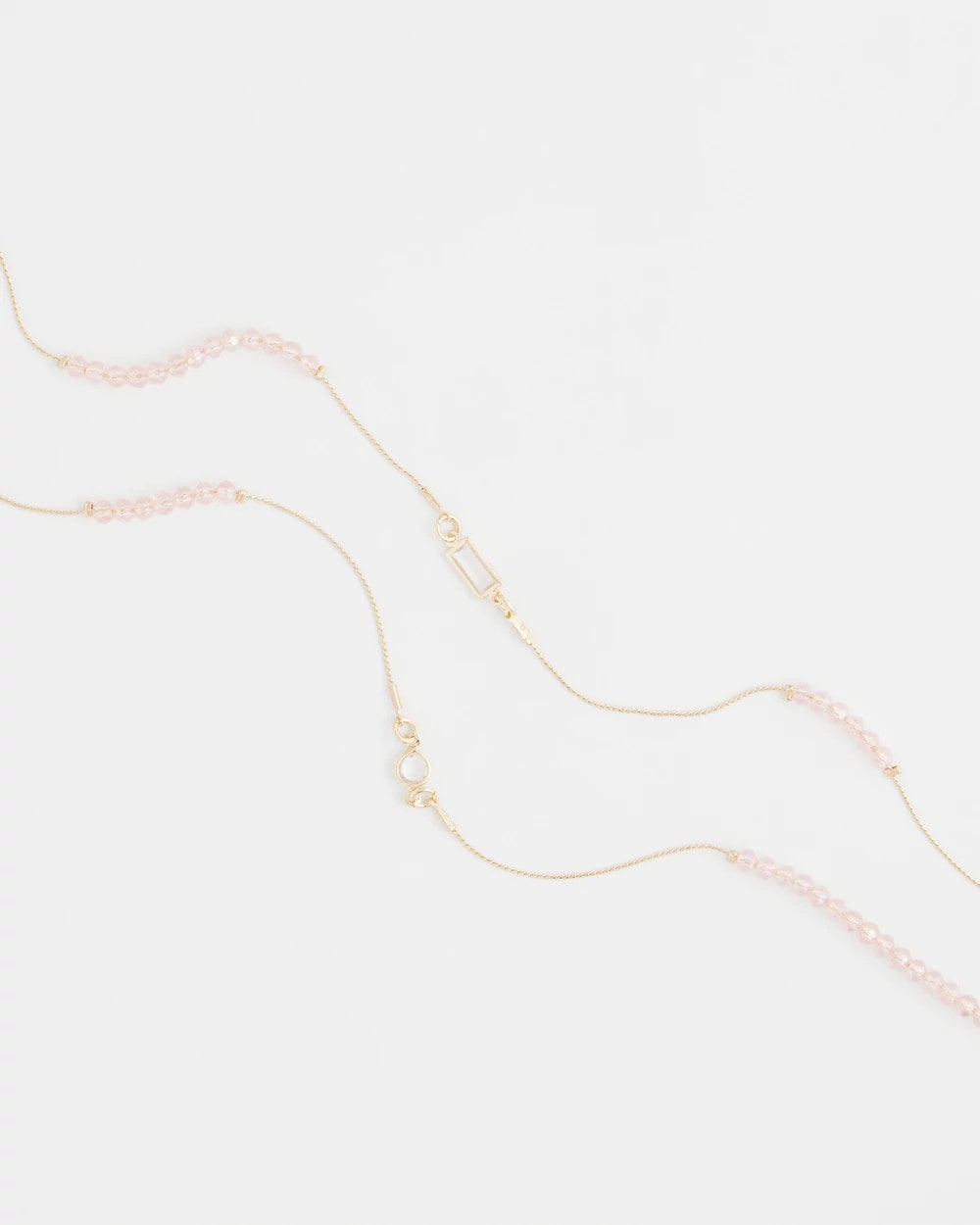 Chico's Pink Double-Strand Necklace Pink