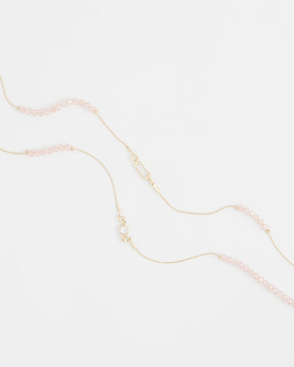 Chico's Pink Double-Strand Necklace Pink