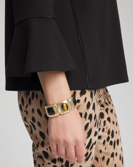 Chico's Neutral Gold Stretch Bracelet Neutral