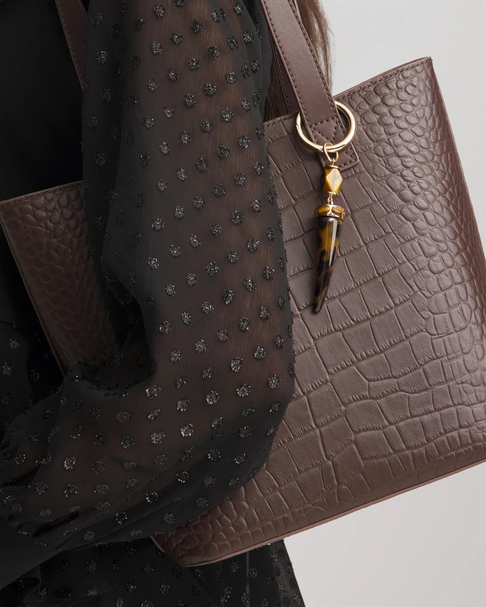 Chico's Chico's Originals Tortoise Bag Charm Brown