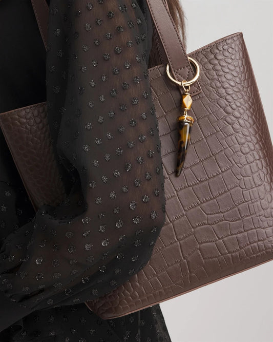 Chico's Chico's Originals Tortoise Bag Charm Brown