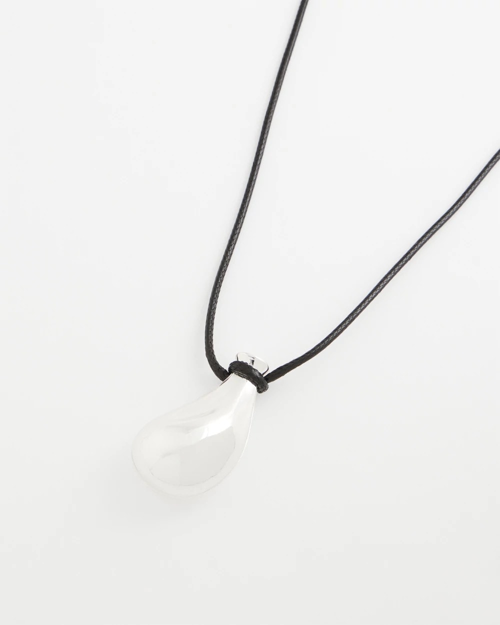 Chico's Silvertone Adjustable Pendant Necklace Mixed Metals