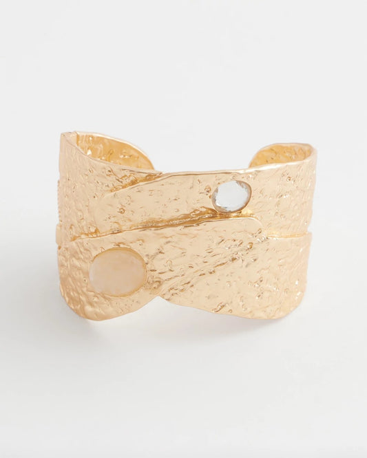 Chico's Molten Goldtone Cuff Bracelet Gold