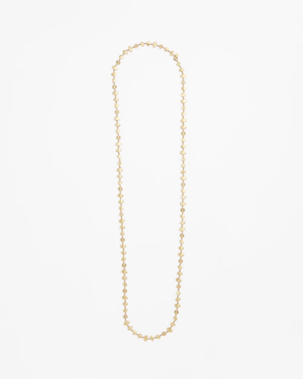 Chico's Gold Nugget Single Strand Necklace Gold