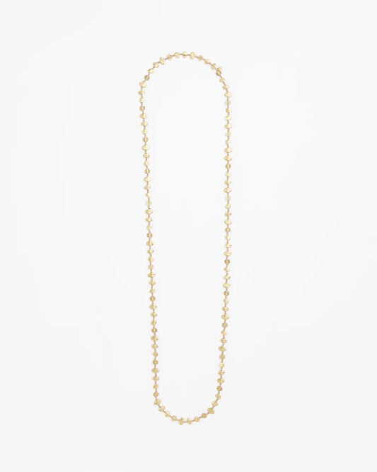 Chico's Gold Nugget Single Strand Necklace Gold