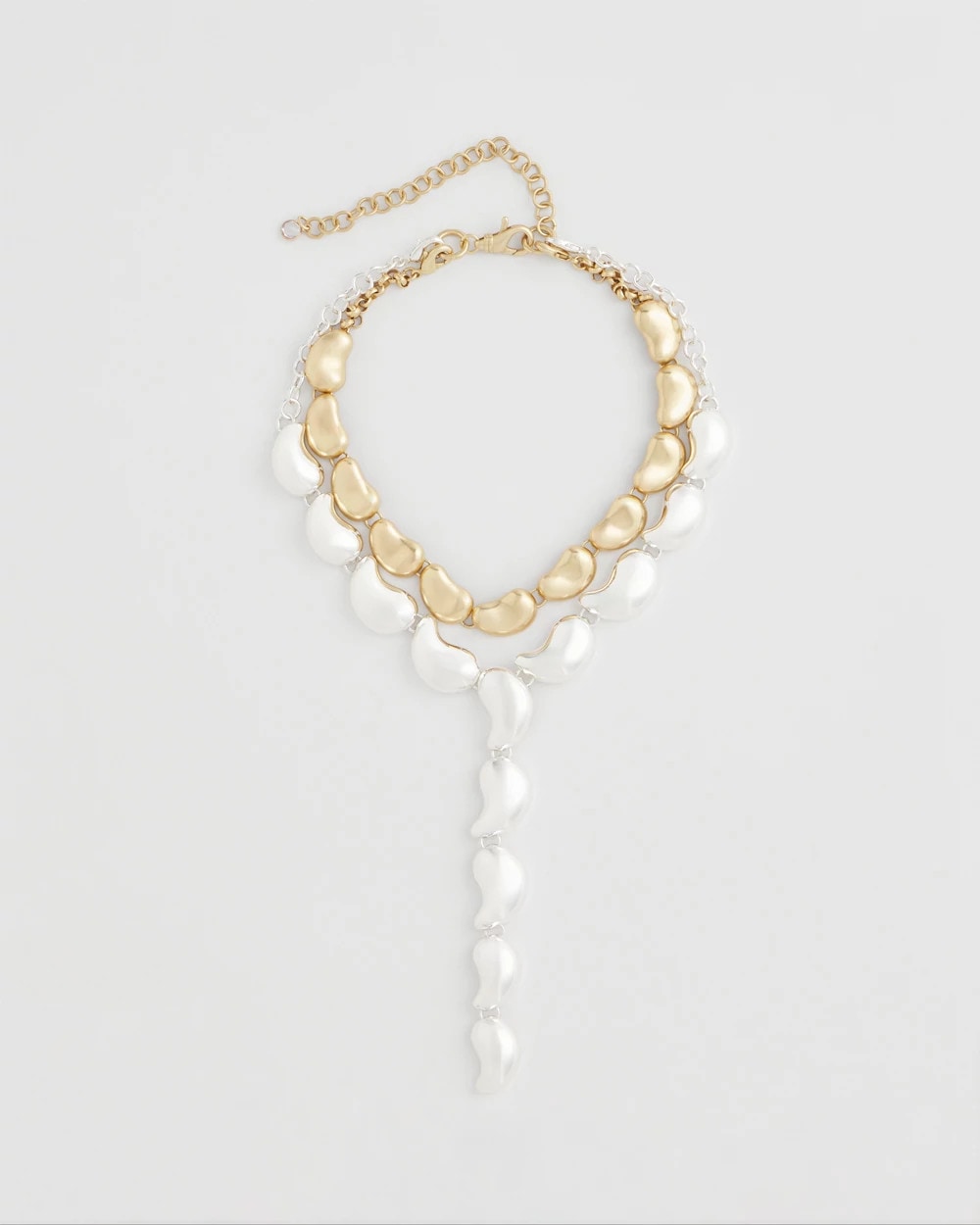 Chico's Convertible Mixed-Metals Y-Necklace Mixed Metals