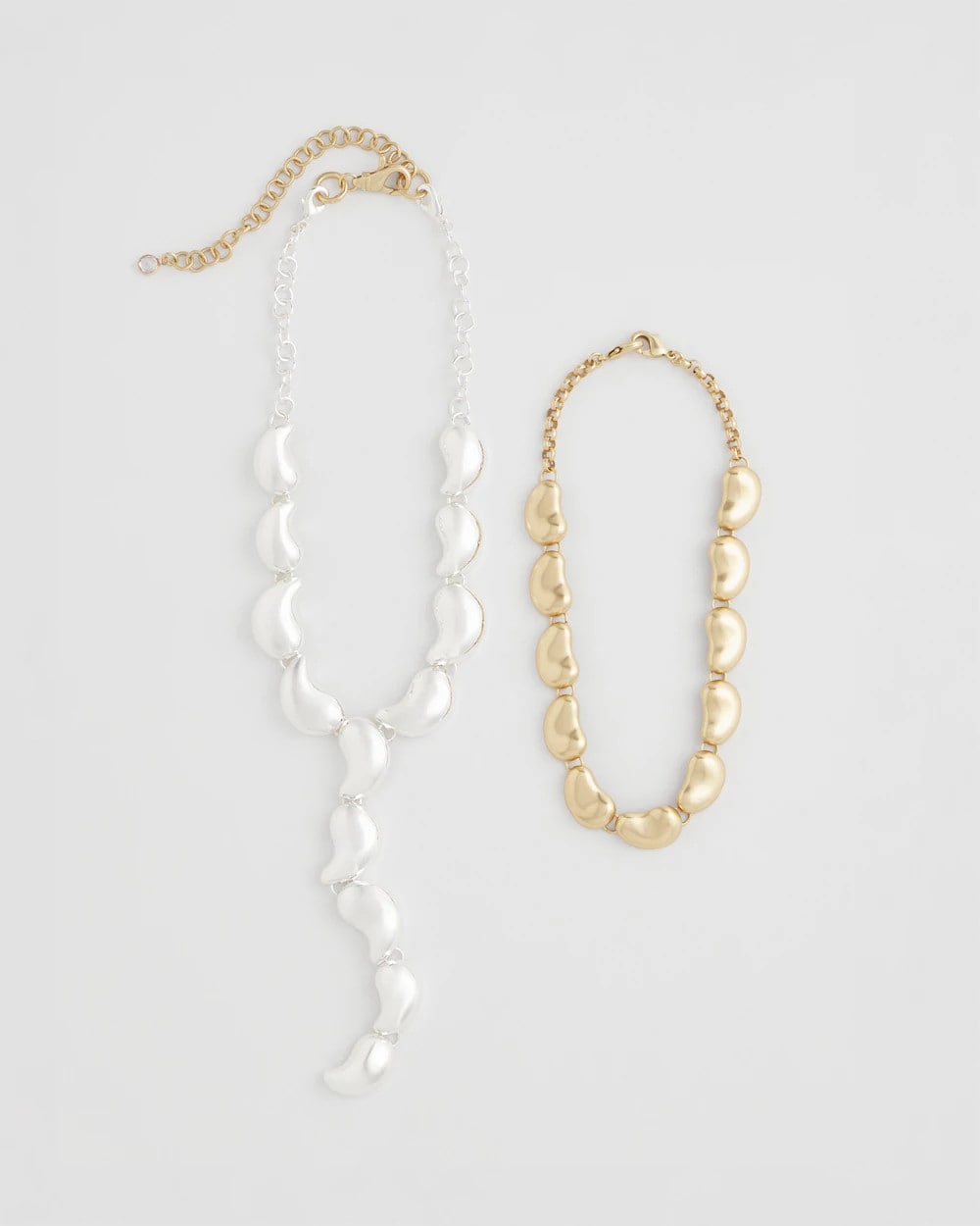 Chico's Convertible Mixed-Metals Y-Necklace Mixed Metals