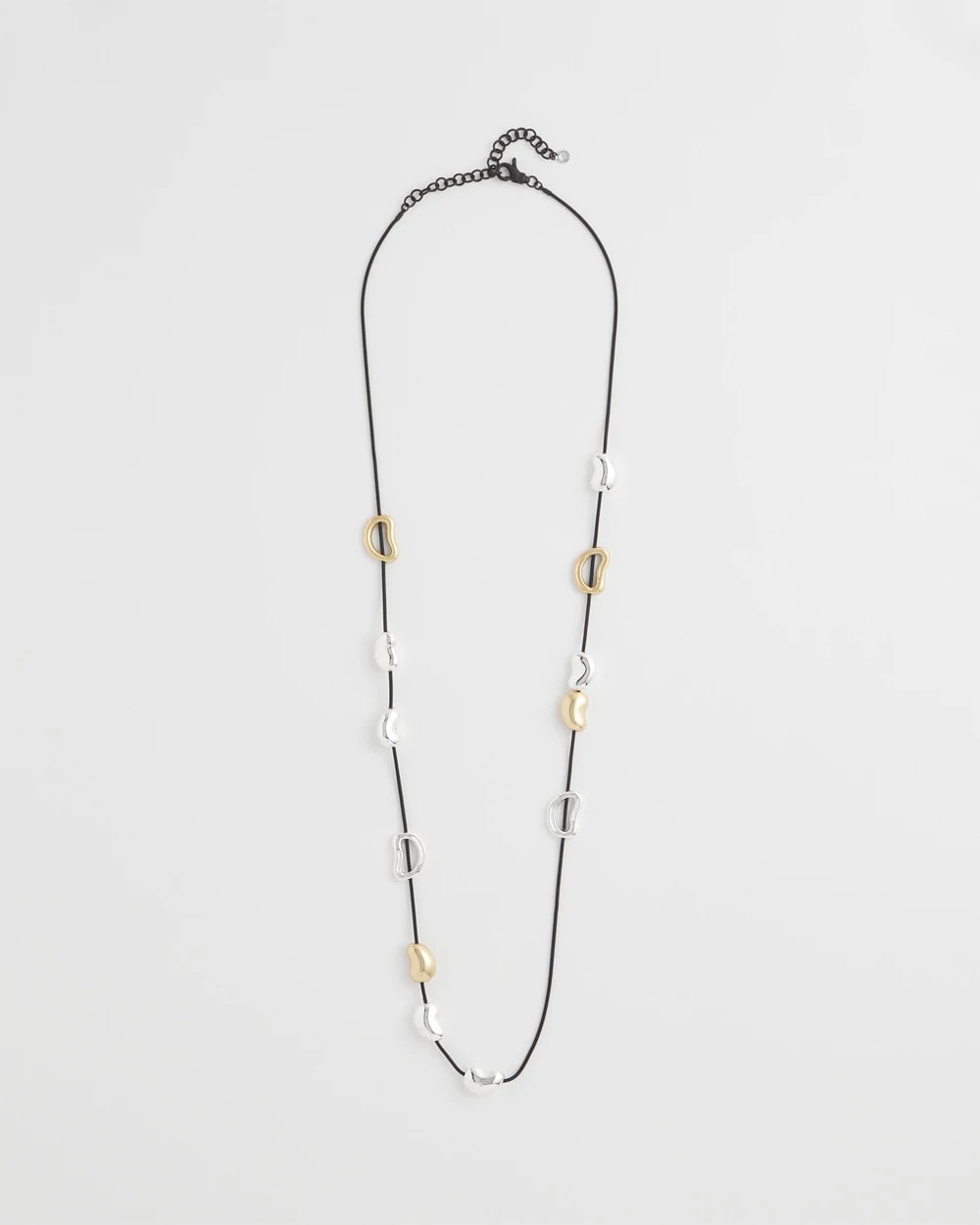 Chico's Mixed-Metal Charm Necklace Mixed Metals