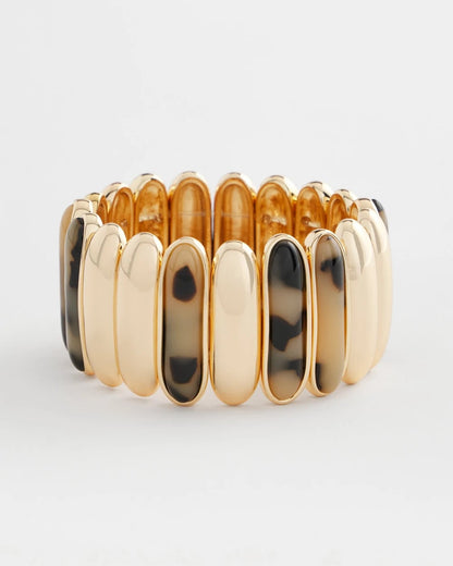 Chico's Tortoise Stretch Bracelet Brown